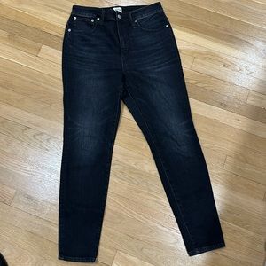 Jcrew curvy toothpick Jean. Washed black